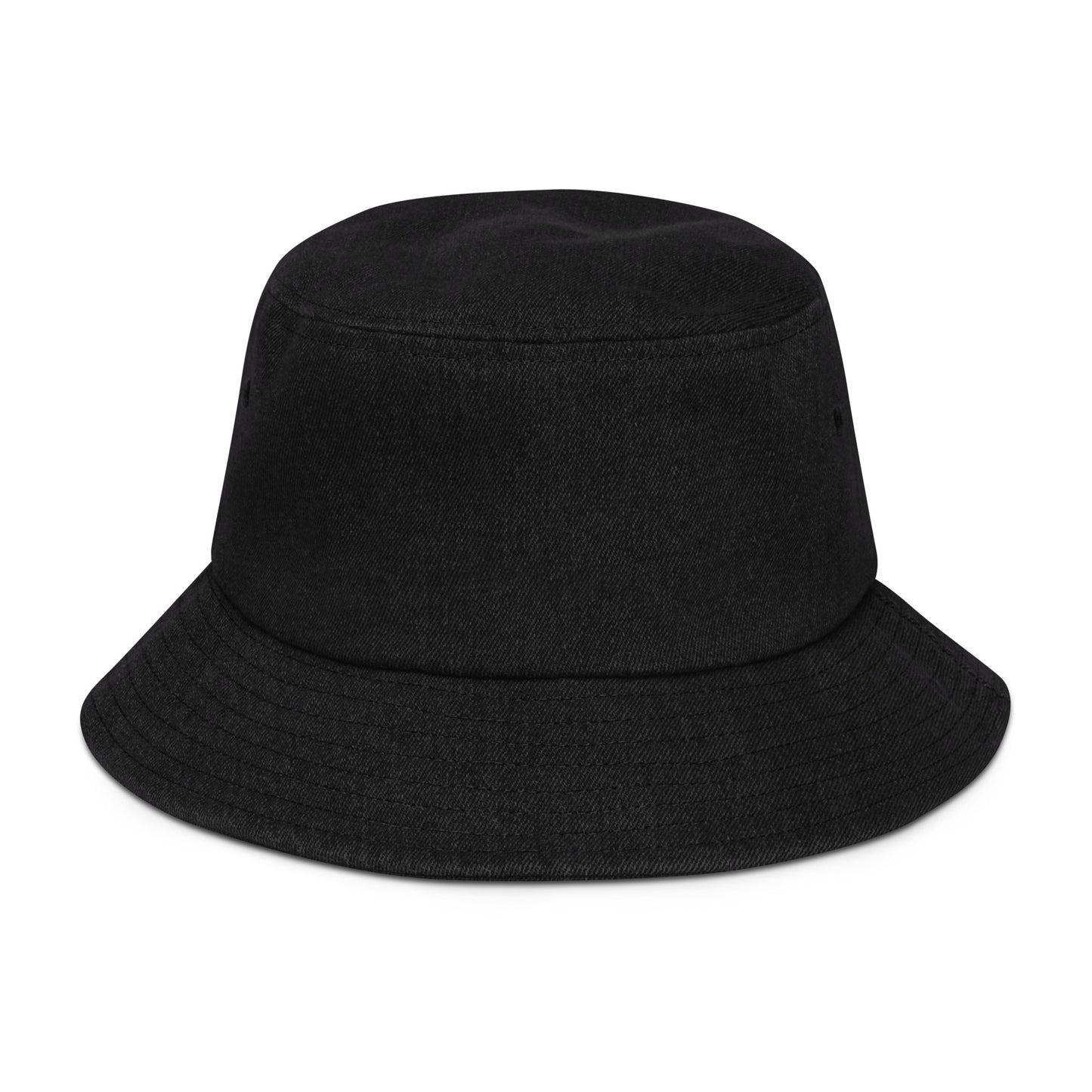 Black denim bucket hat