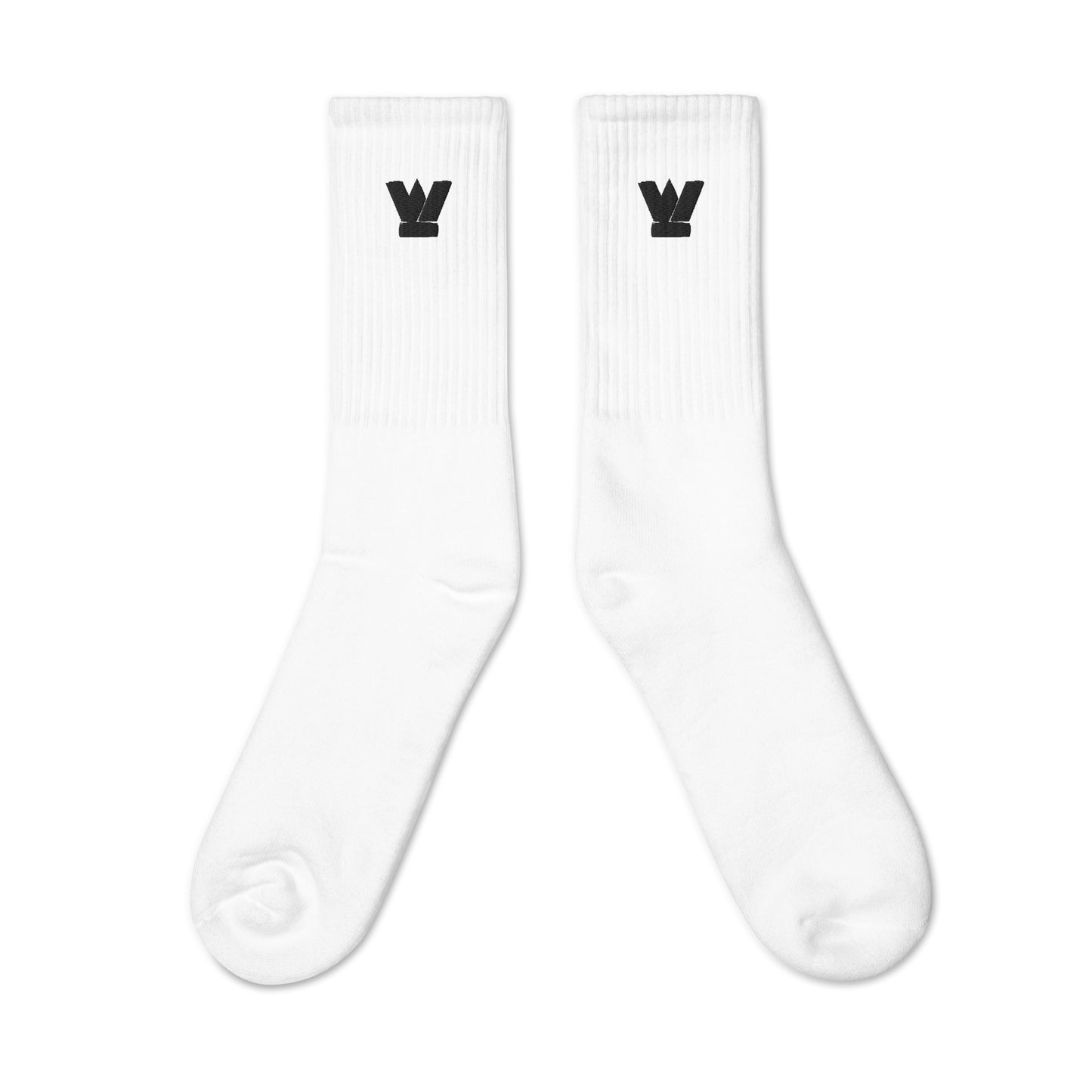 Embroidered white socks