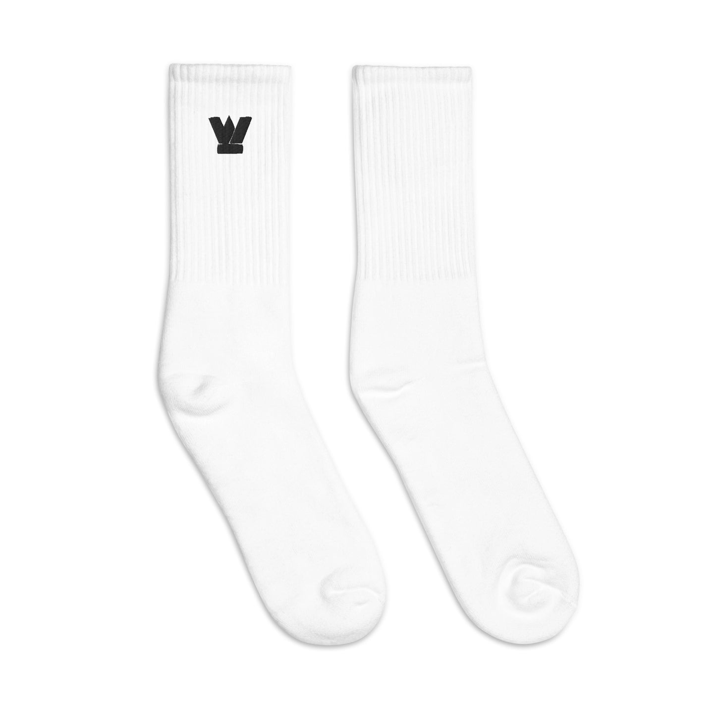 Embroidered white socks