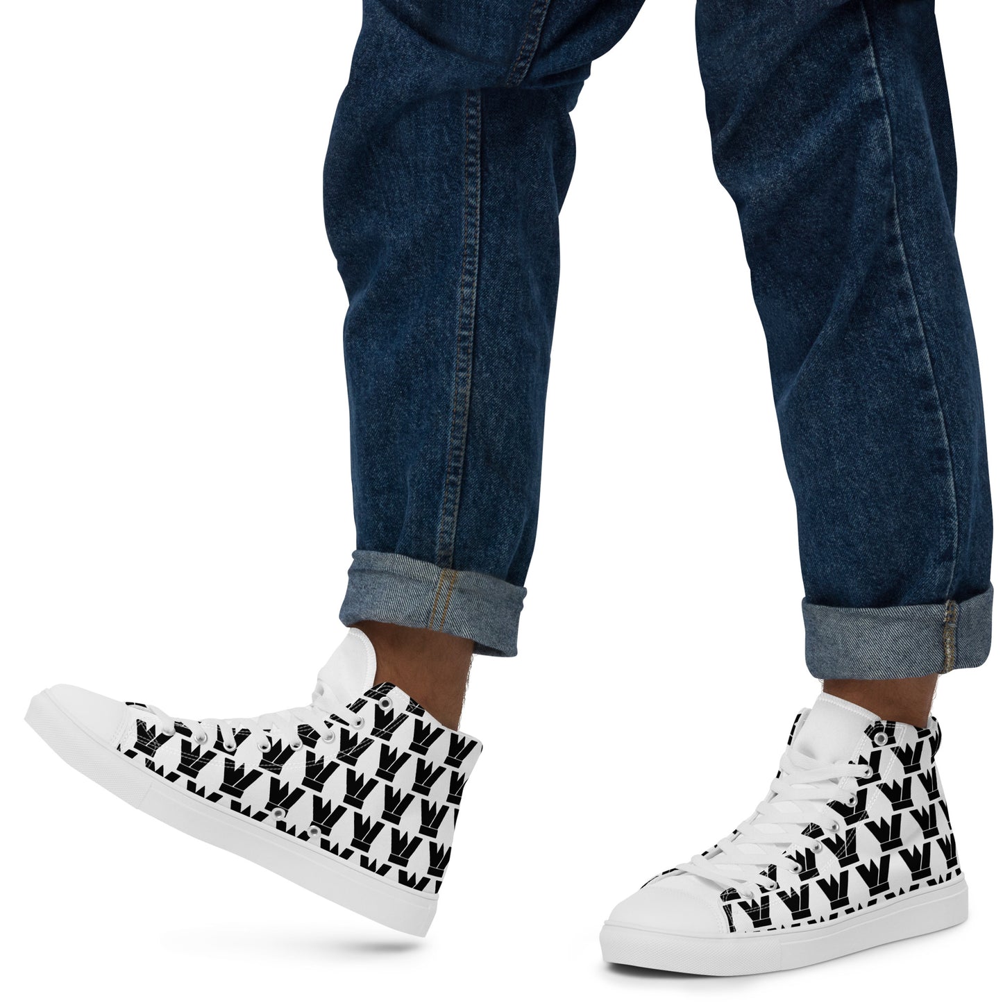 Men’s high top canvas shoes